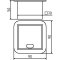 D�ksel til stolper | varmgalvaniseret | til 70 x 70 mm stolper | uden l�semekanisme | passer til jordfester, varenr. 470.10 og 470.15
